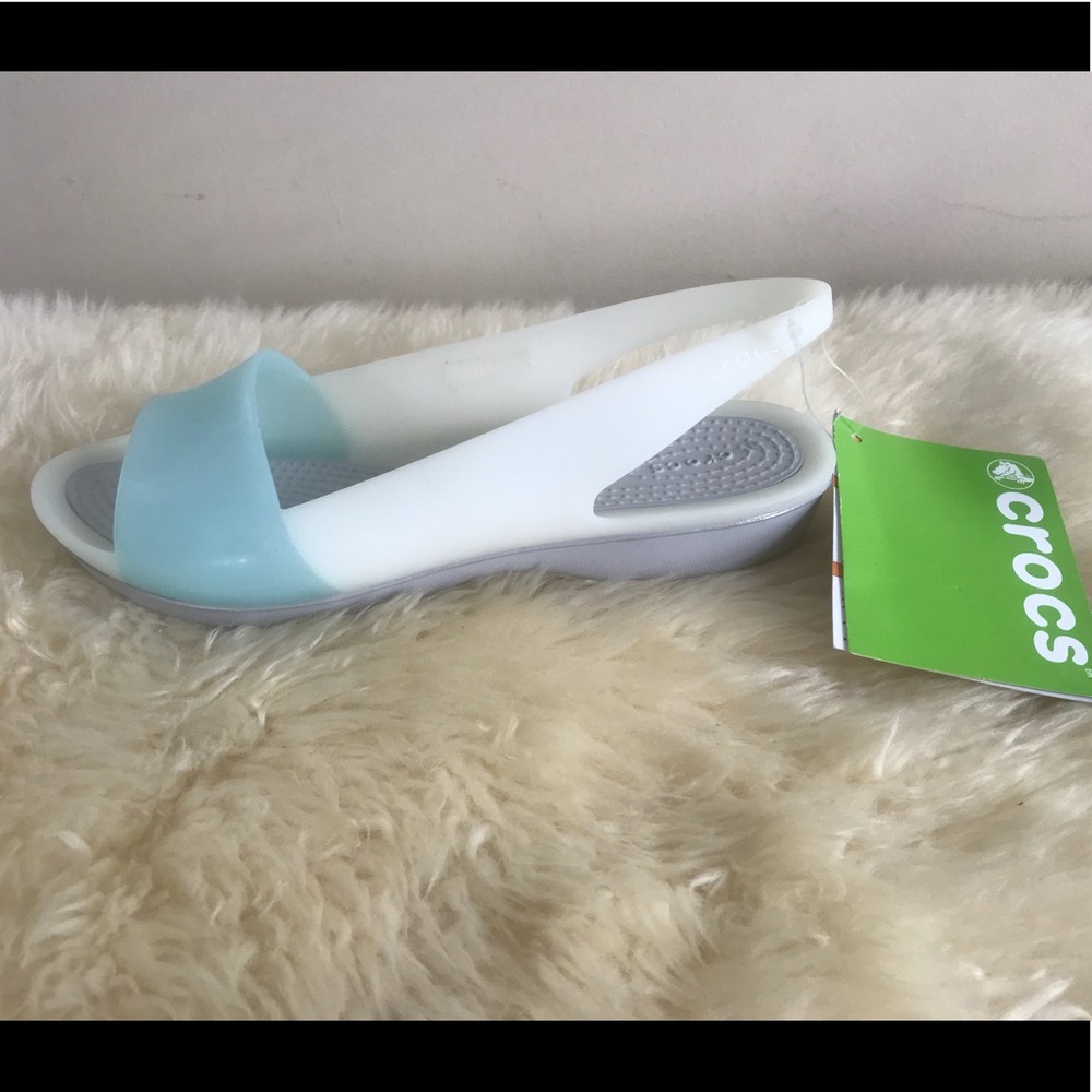 New with tags Crocs flat sandals size 5